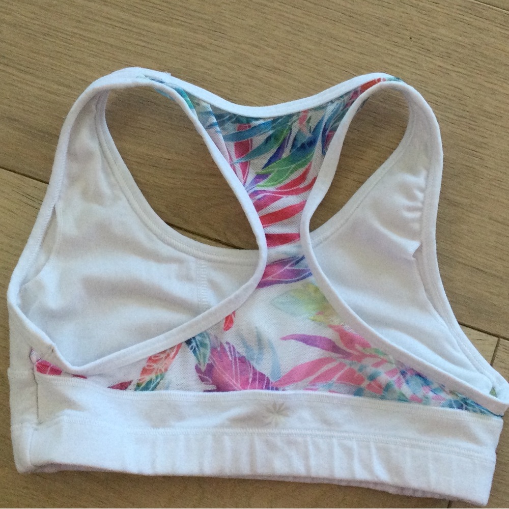 Athleta girl white sports bra
